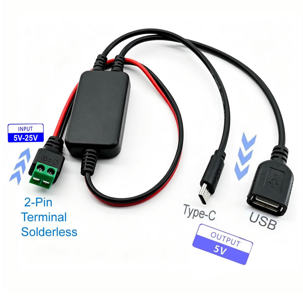 12V/24V to 5V Converter DC-DC  - Modular Power Supply recension och pris