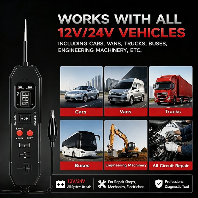 Diagnostics Tool For Vehicle E - Power Supply Tester recension och pris