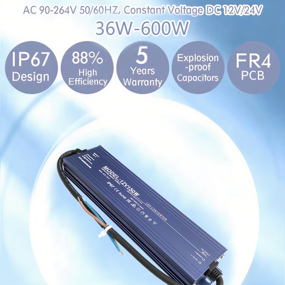 IP67 Waterproof Input 110V-265 - Power Supply 500W recension och pris