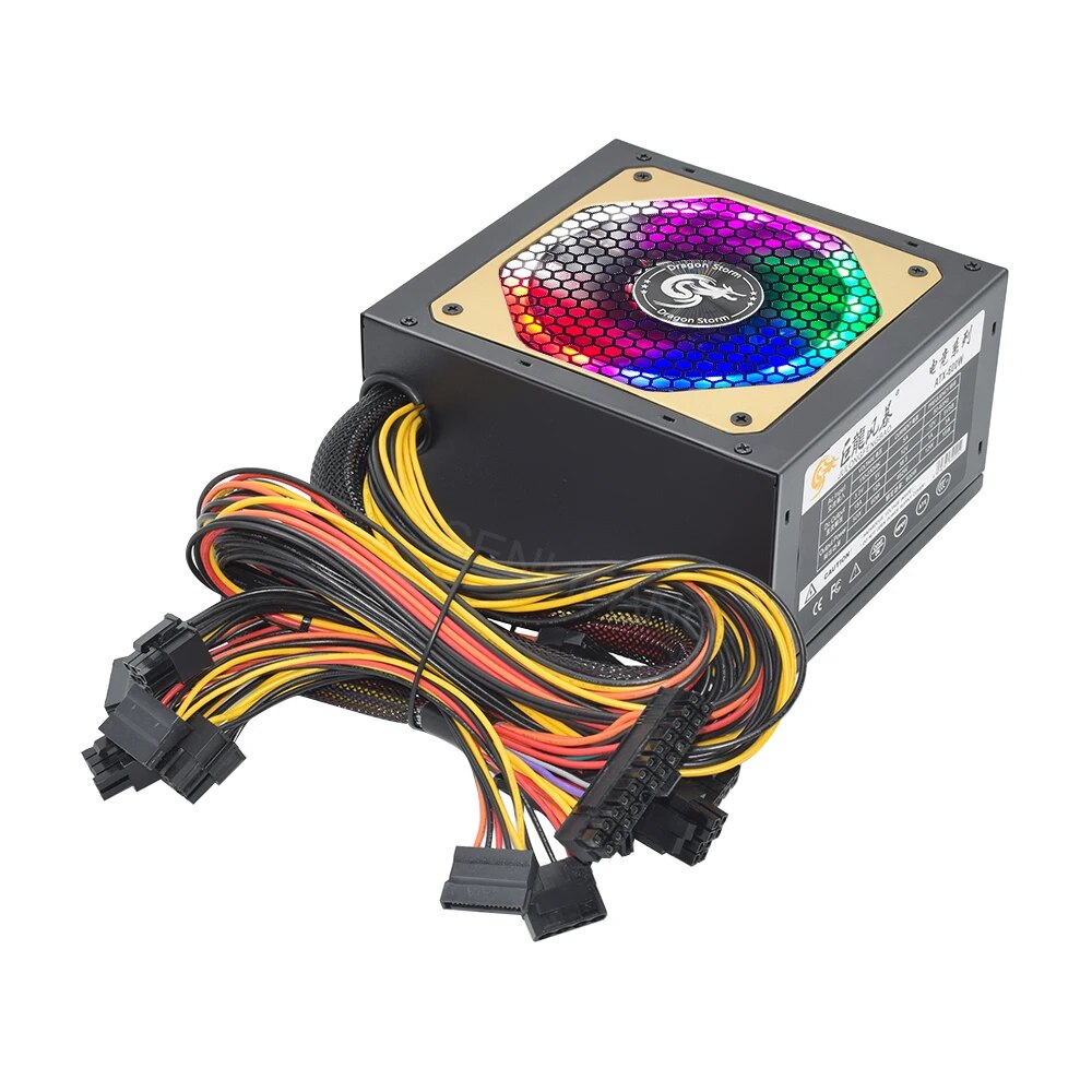 ATX 400W 600W 110-230V RGB 12V - Power Supply 750W recension och pris